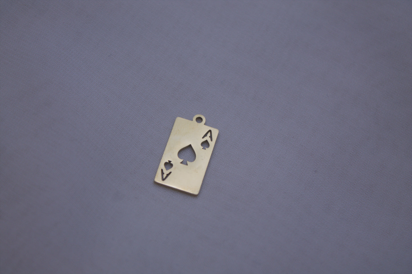 Classic Gold Ace Of Spades Charm
