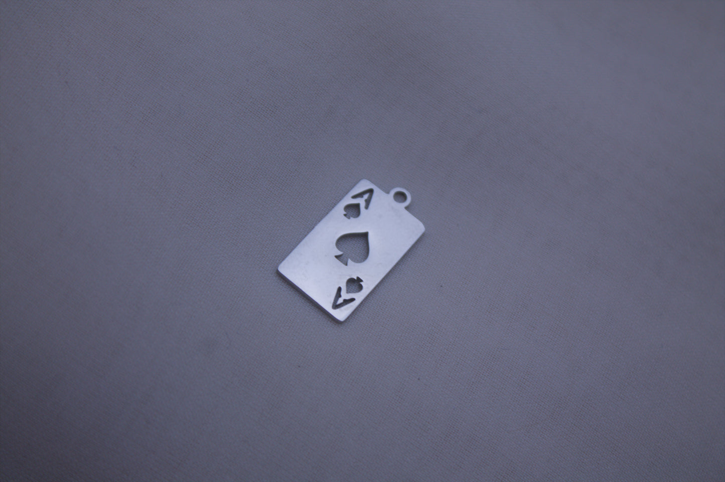Classic Silver Ace Of Spades Charm