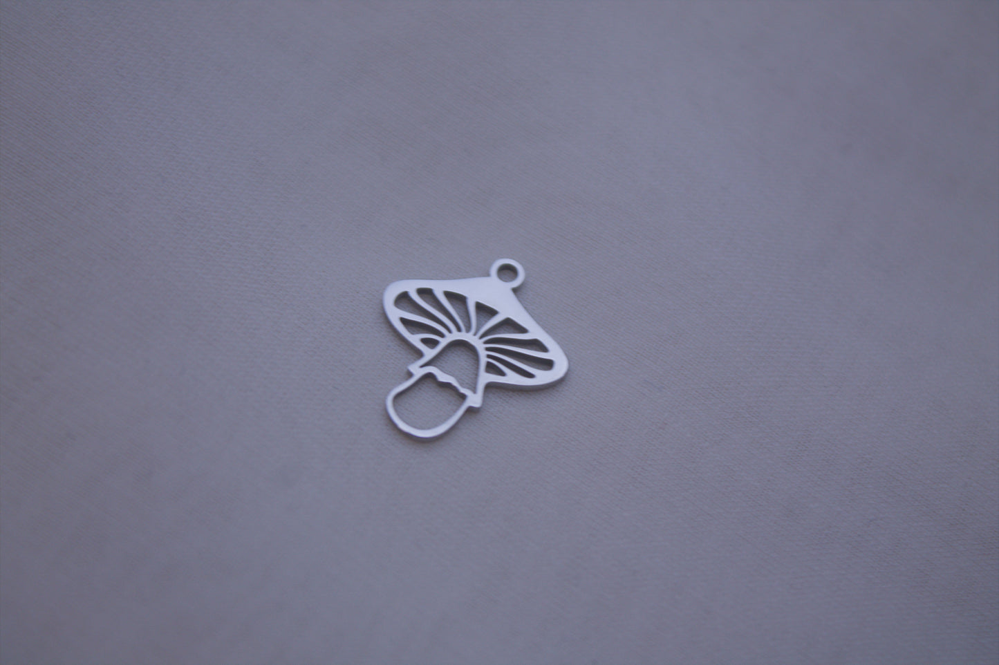 Classic Silver Mushroom Charm