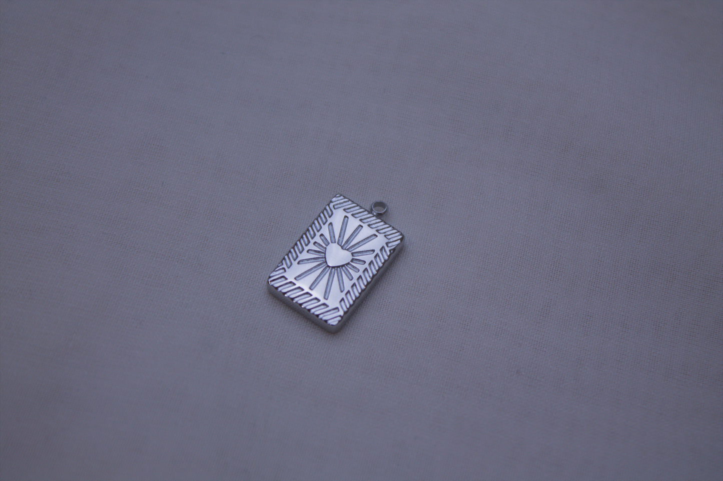 Classic Silver Sun Tarot Charm