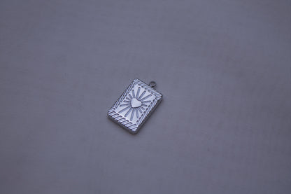 Classic Silver Sun Tarot Charm
