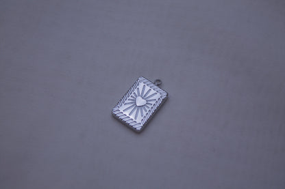 Classic Silver Sun Tarot Charm