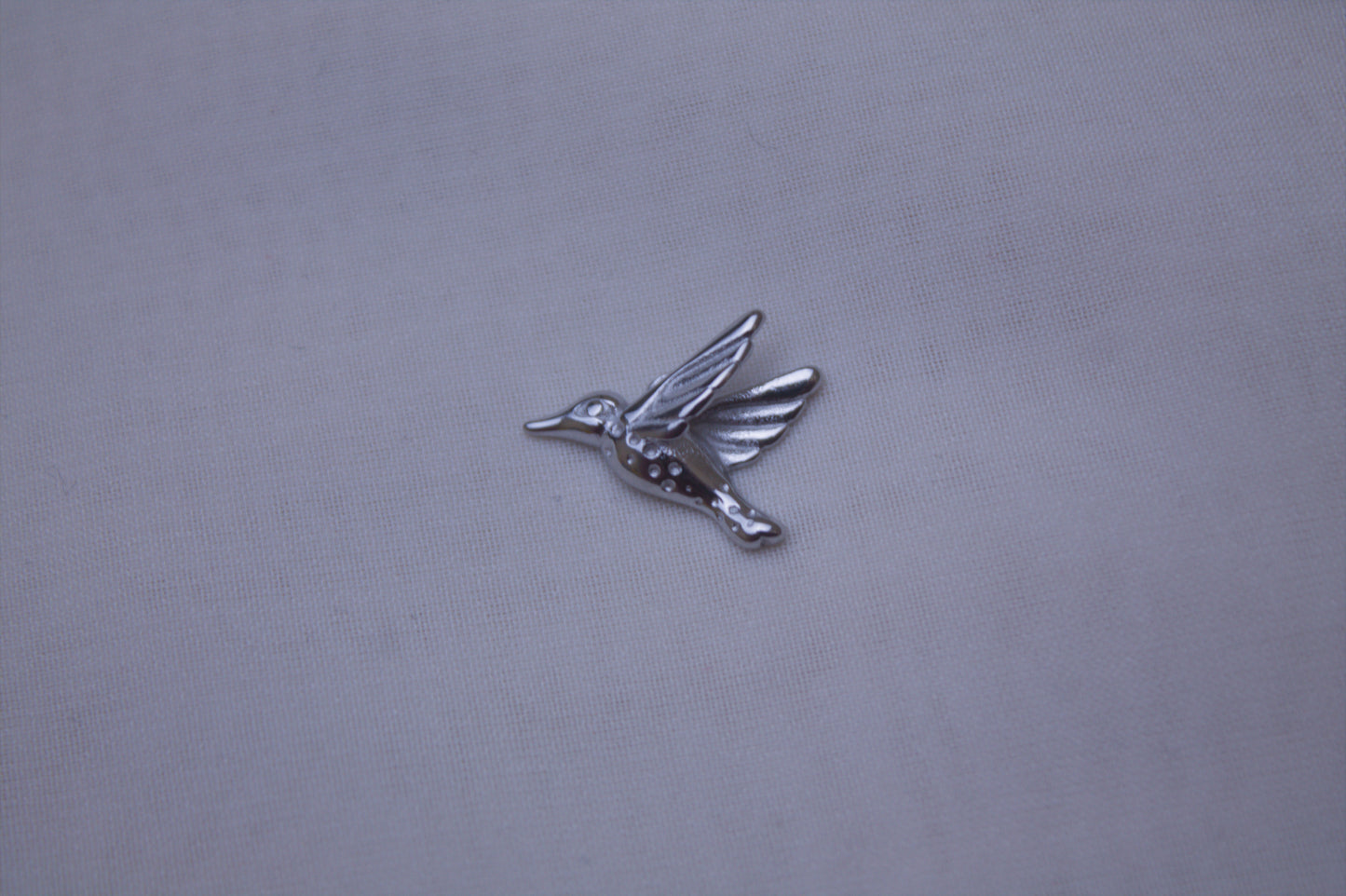 Classic Silver Hummingbird Charm