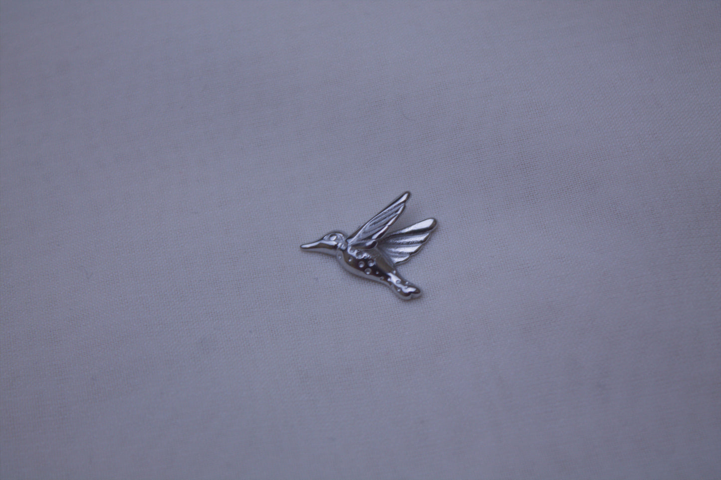 Classic Silver Hummingbird Charm