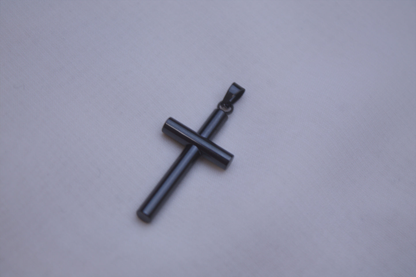 Classic Black Cross Charm