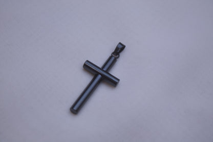 Classic Black Cross Charm