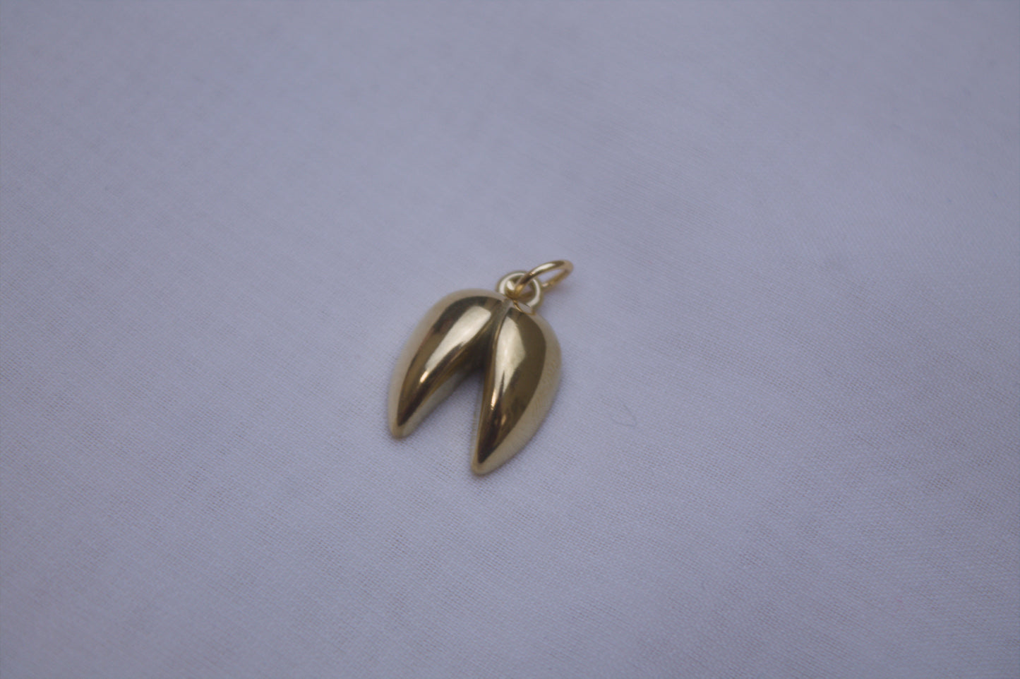 Classic Gold Fortune Cookie Charm
