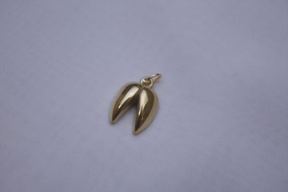 Classic Gold Fortune Cookie Charm