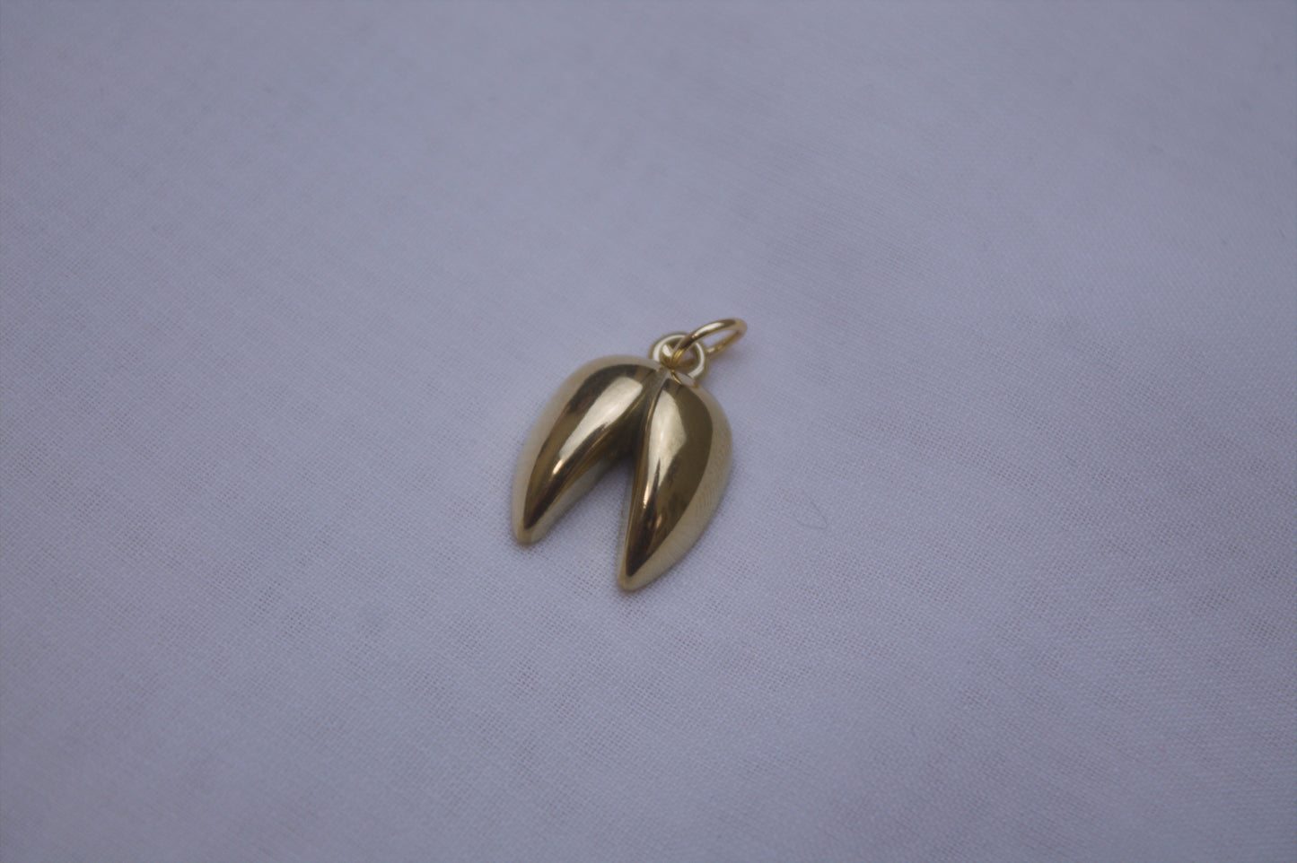 Classic Gold Fortune Cookie Charm