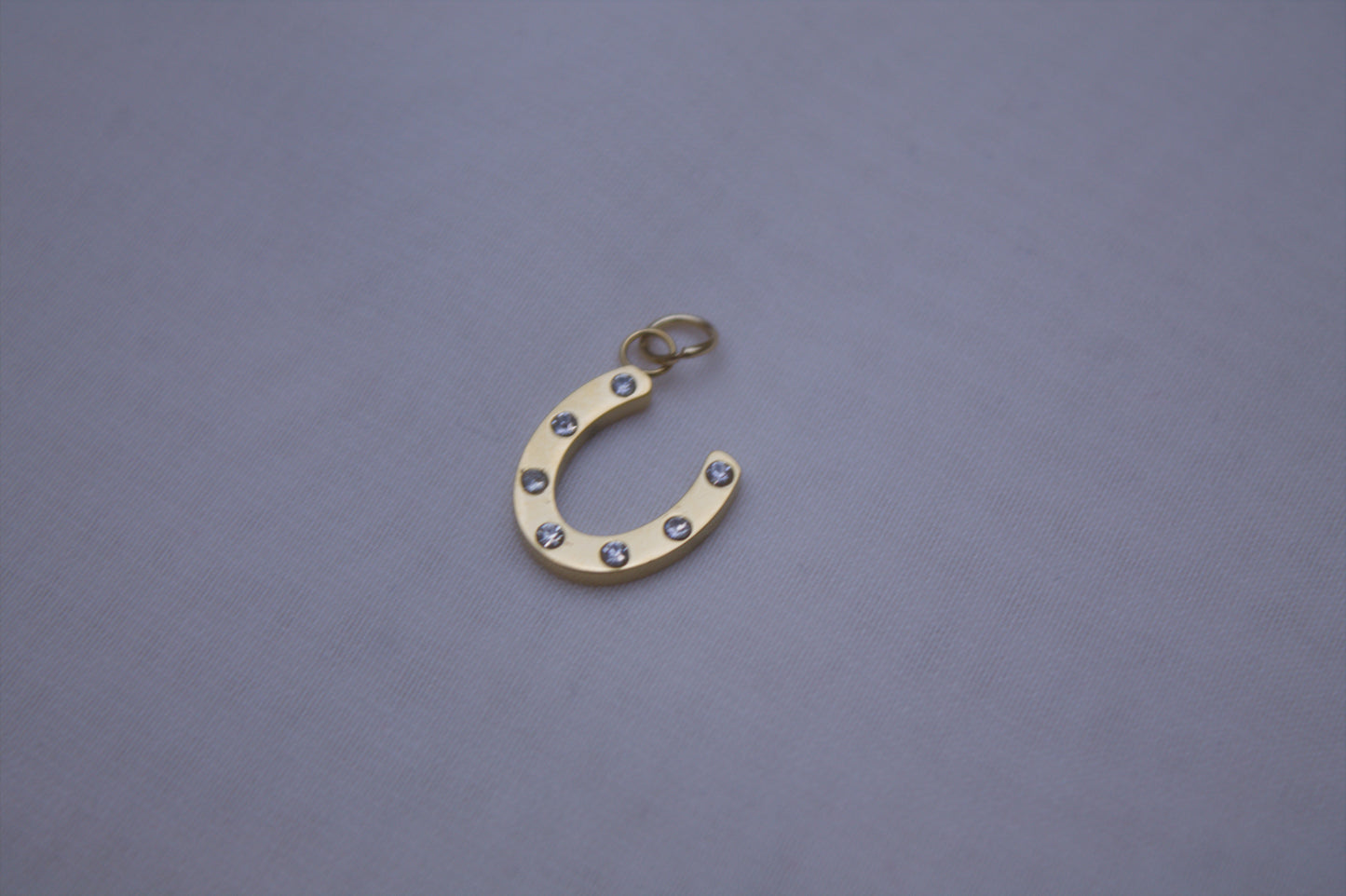 Classic Gold Horseshoe Charm