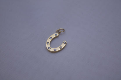 Classic Gold Horseshoe Charm