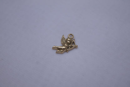 Classic Gold Cupid Angel Charm