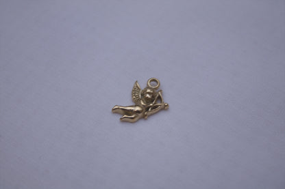Classic Gold Cupid Angel Charm