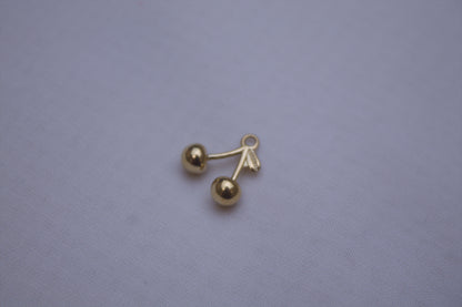 Classic Gold Cherry Charm