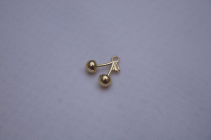 Classic Gold Cherry Charm