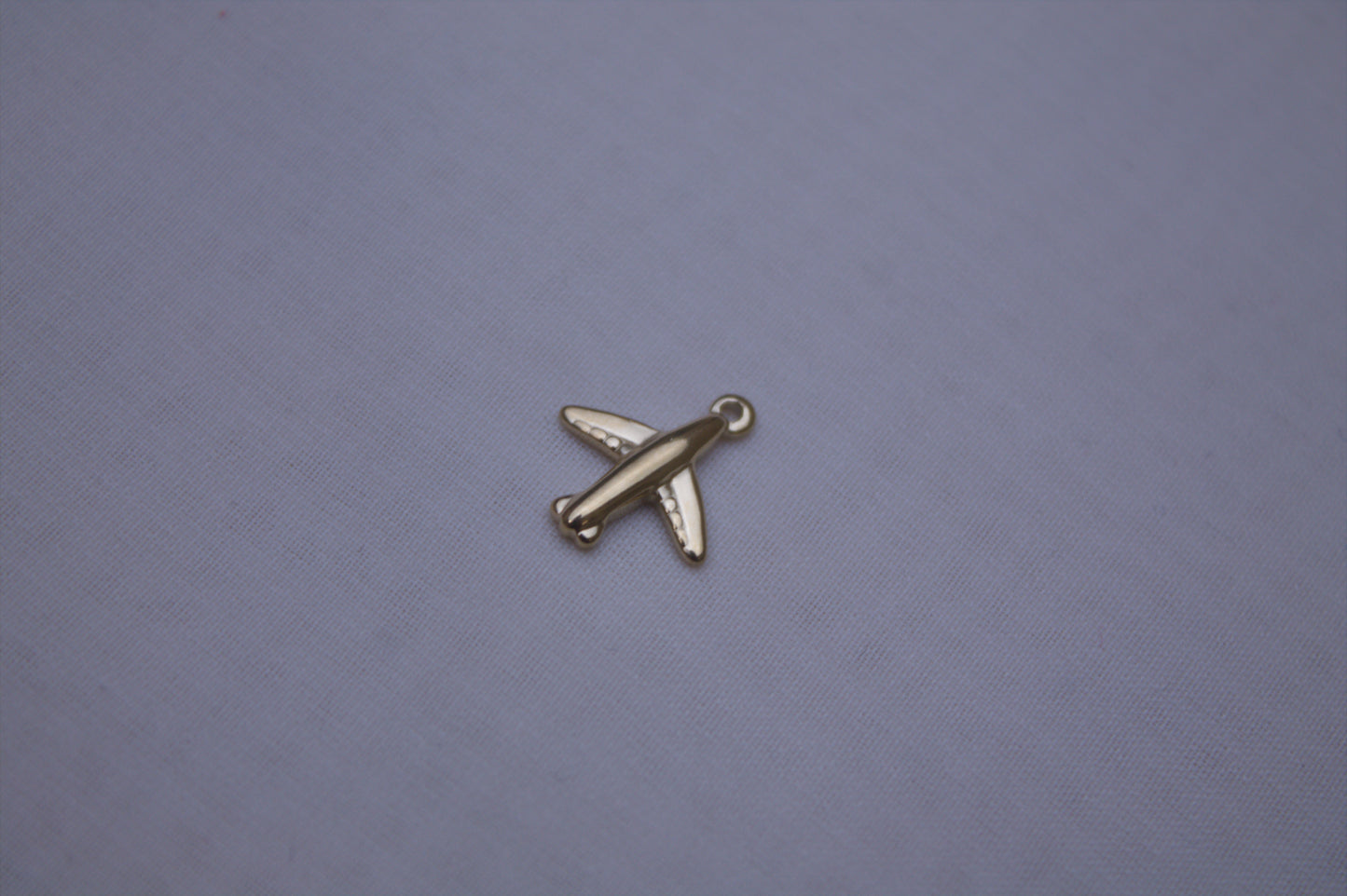 Classic Gold Airplane Charm