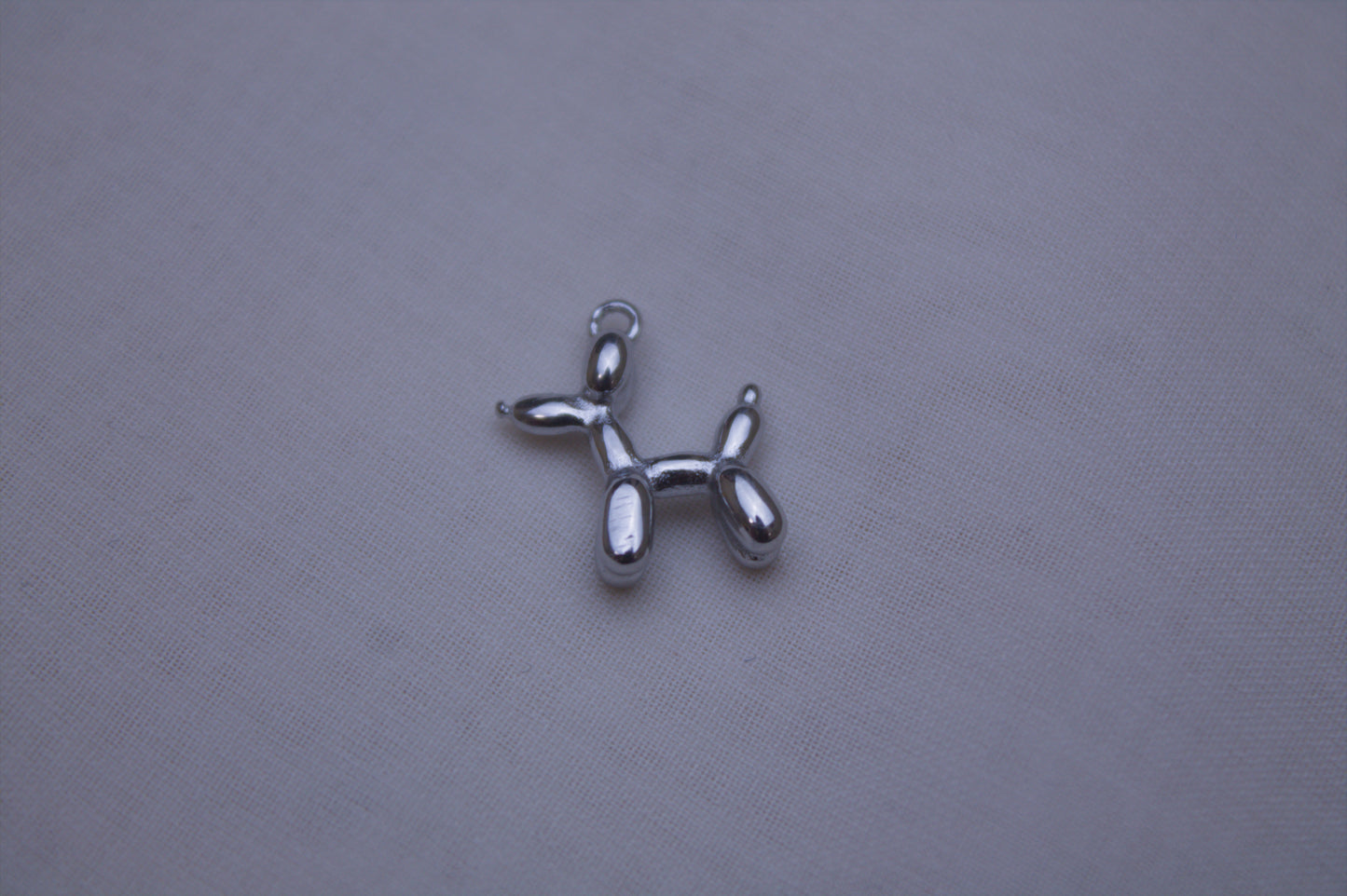 Classic Silver Balloon Dog Charm