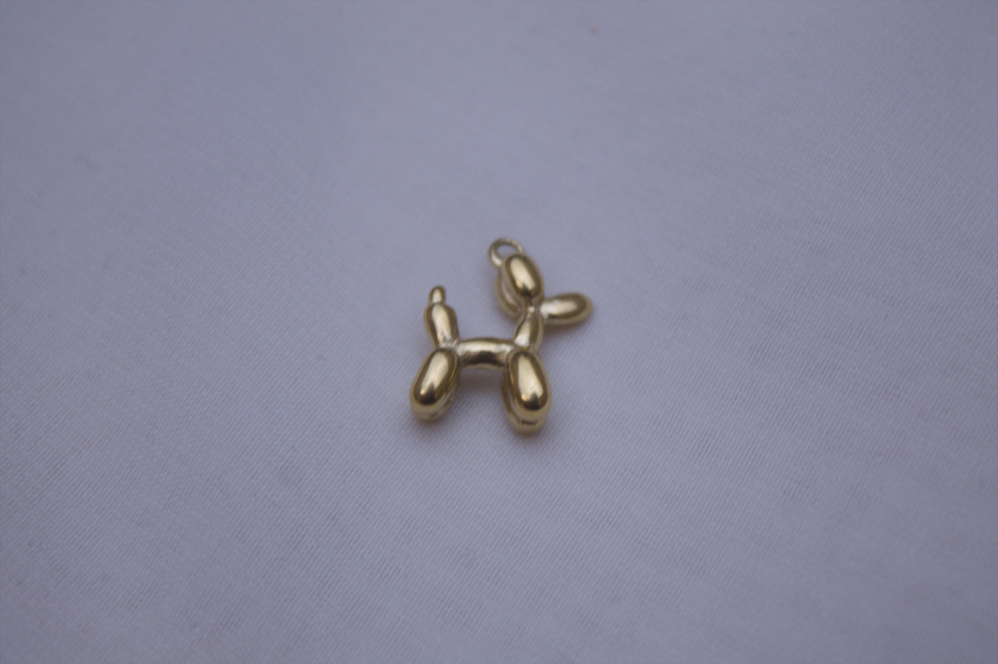 Classic Gold Balloon Dog Charm