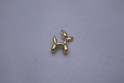Classic Gold Balloon Dog Charm