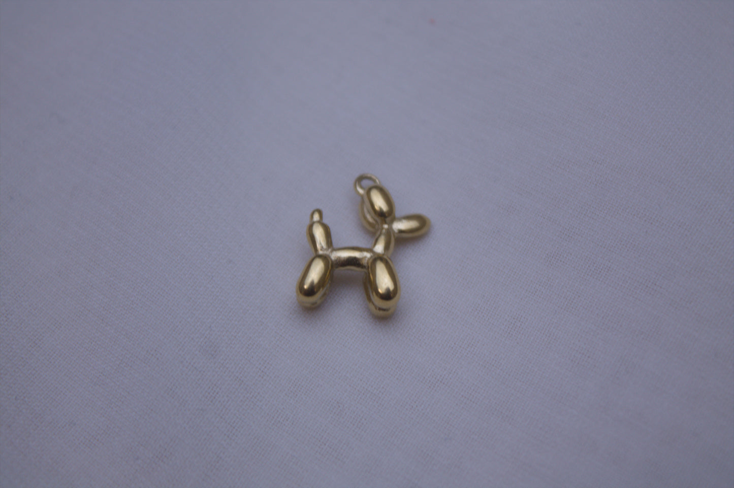 Classic Gold Balloon Dog Charm