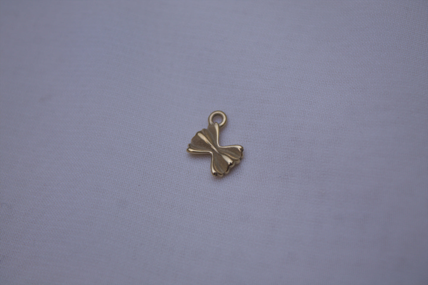 Classic Gold Pasta Bowtie Charm