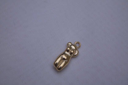 Classic Gold Teddy Bear Charm