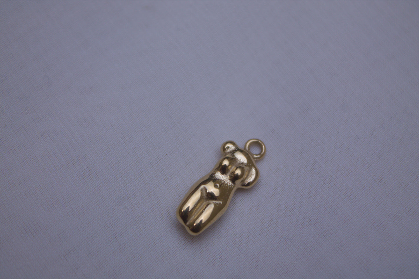 Classic Gold Teddy Bear Charm