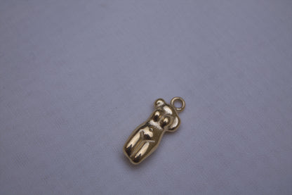 Classic Gold Teddy Bear Charm