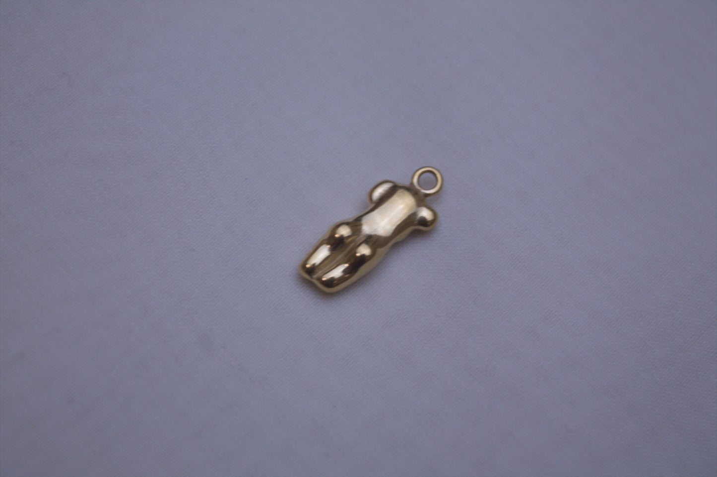 Classic Gold Teddy Bear Charm