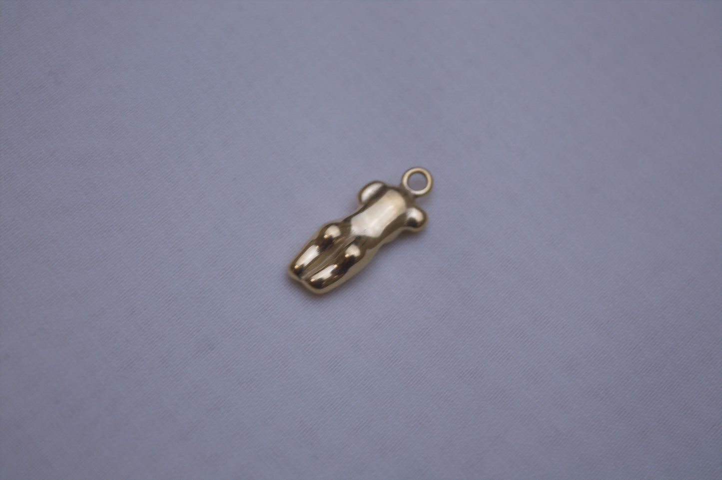 Classic Gold Teddy Bear Charm