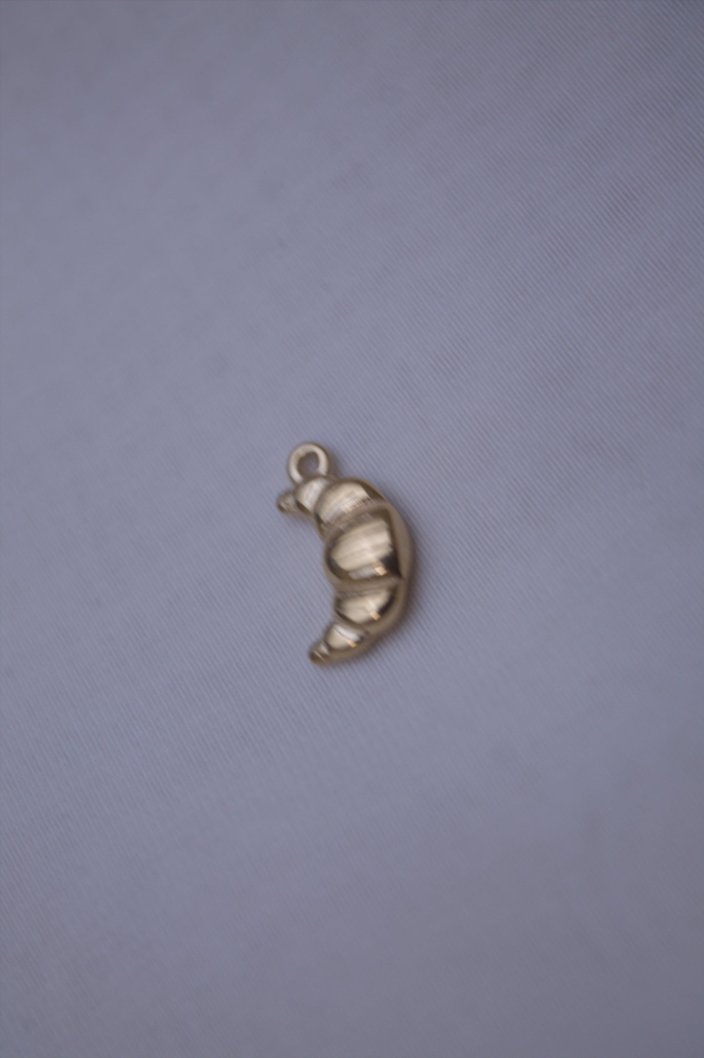 Classic Gold Croissant Charm