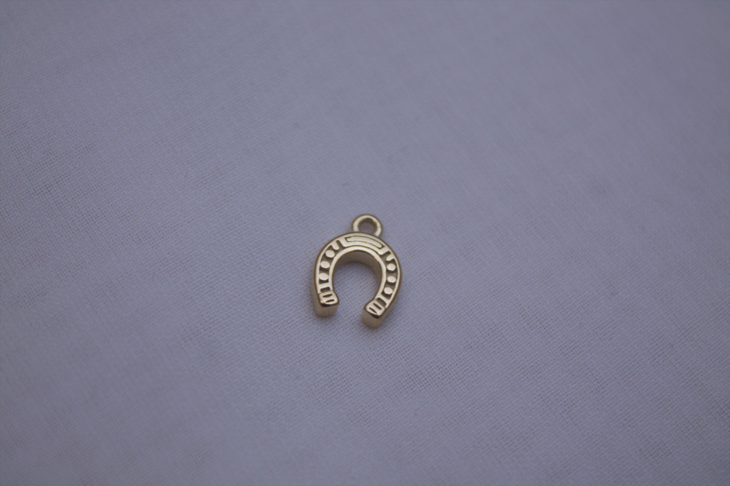 Classic Gold Horseshoe Charm