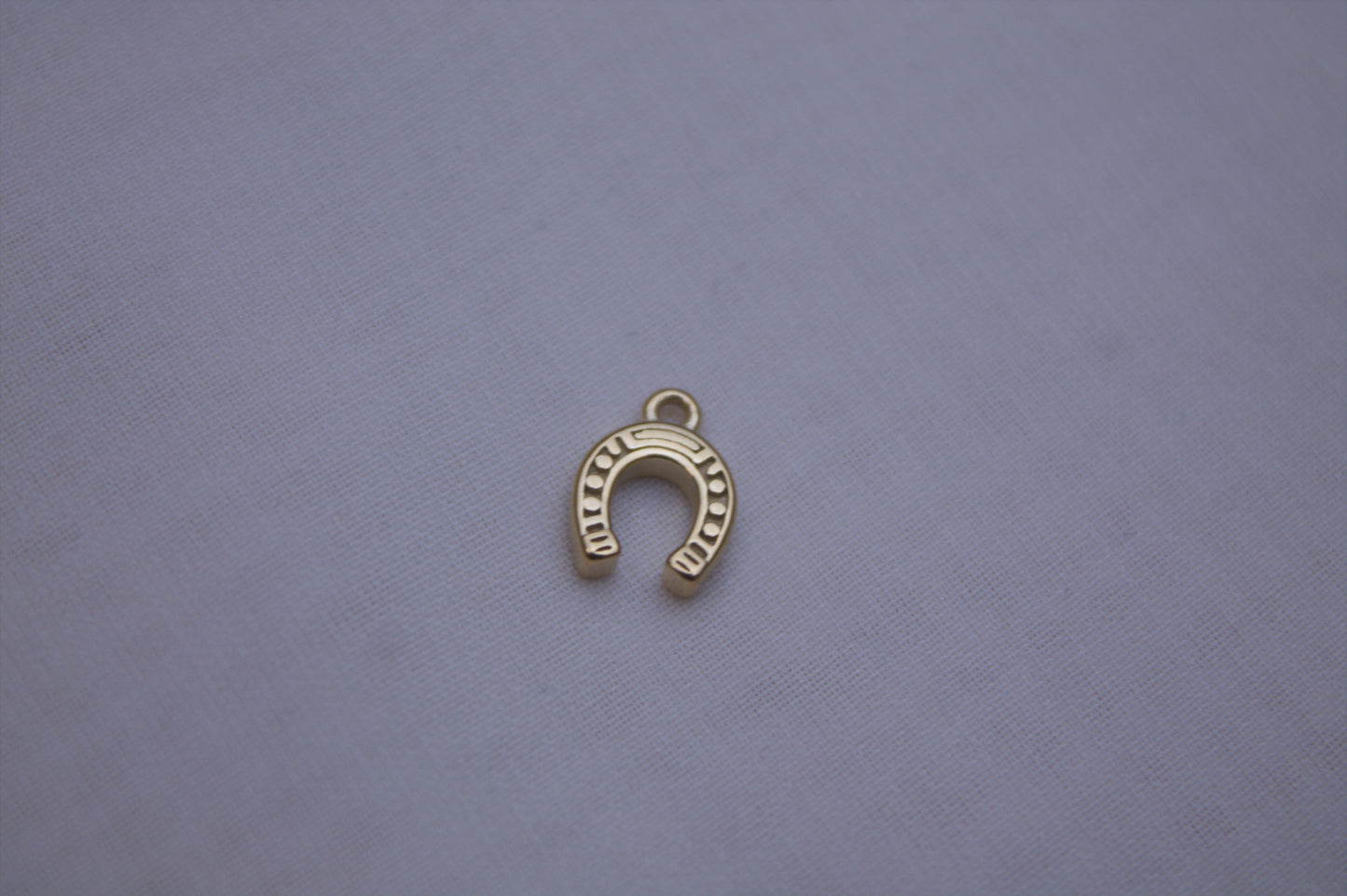 Classic Gold Horseshoe Charm