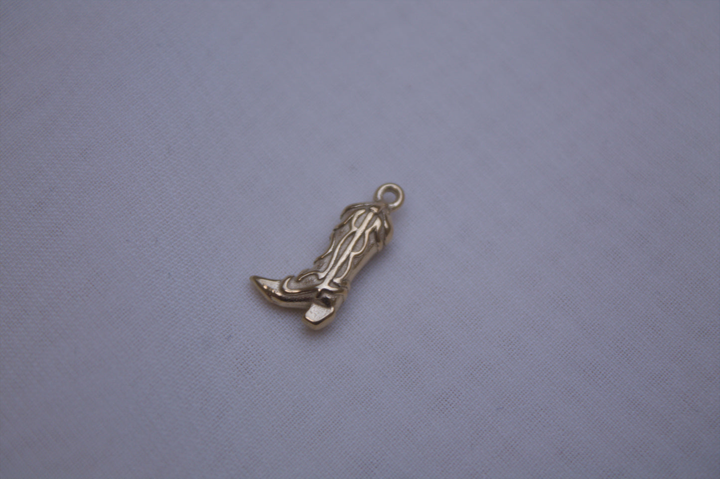 Classic Gold Cowboy Boot Charm