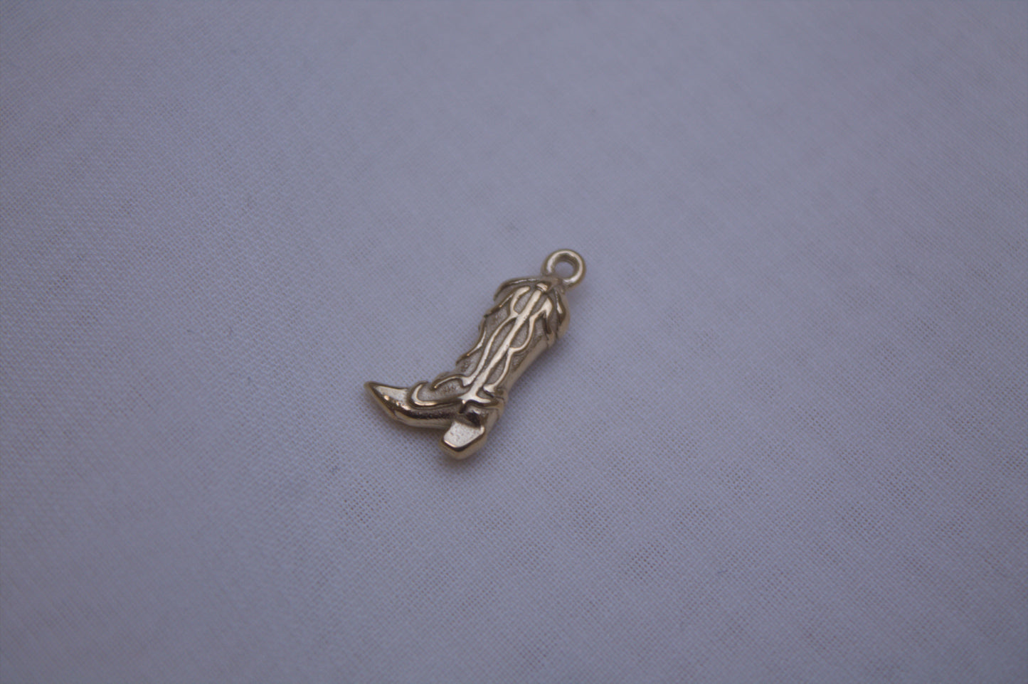 Classic Gold Cowboy Boot Charm