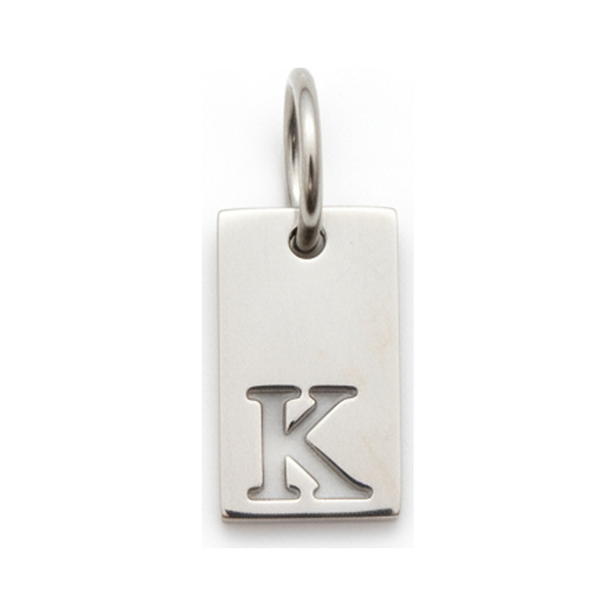 Square Initial Charm — Gold / K