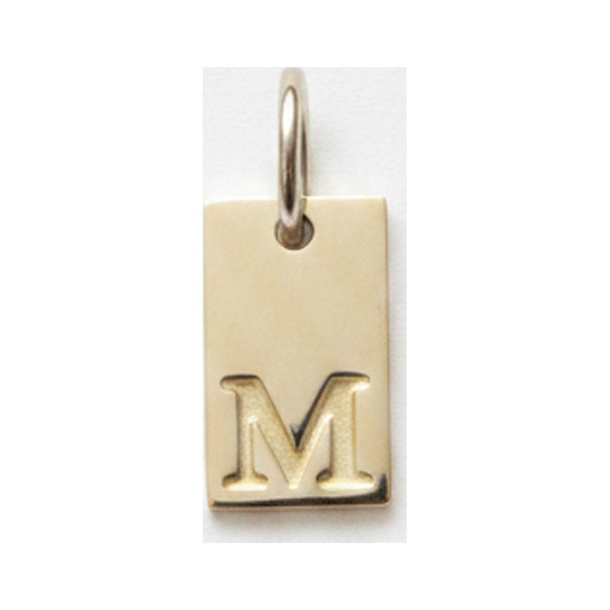 Square Initial Charm — Gold / M
