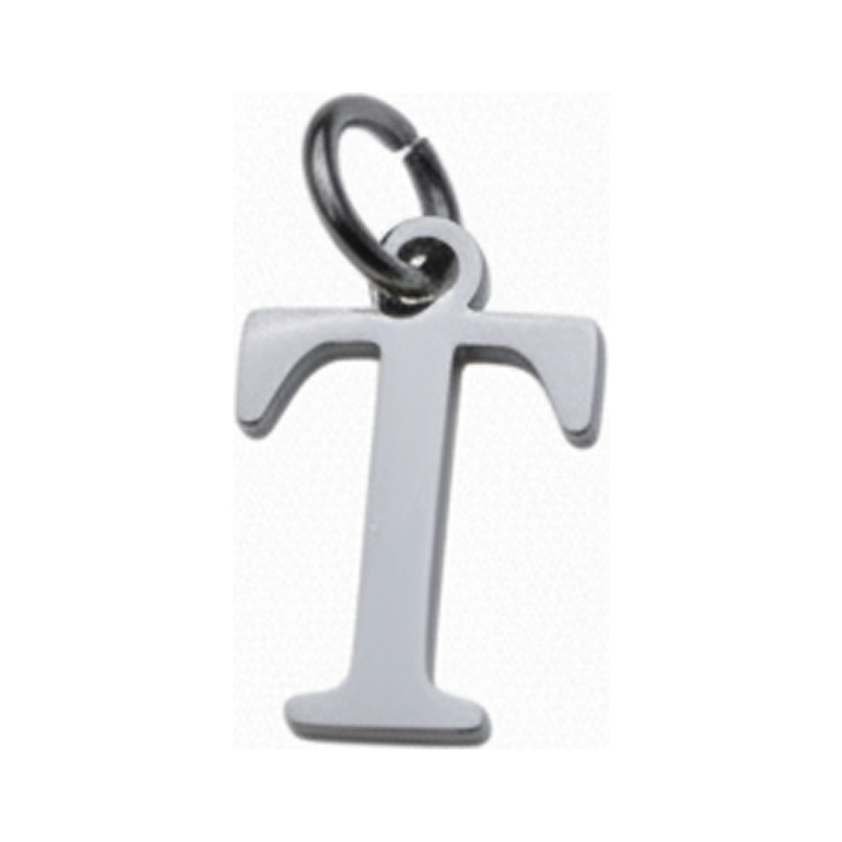 Classic Letter Charms — Silver / T