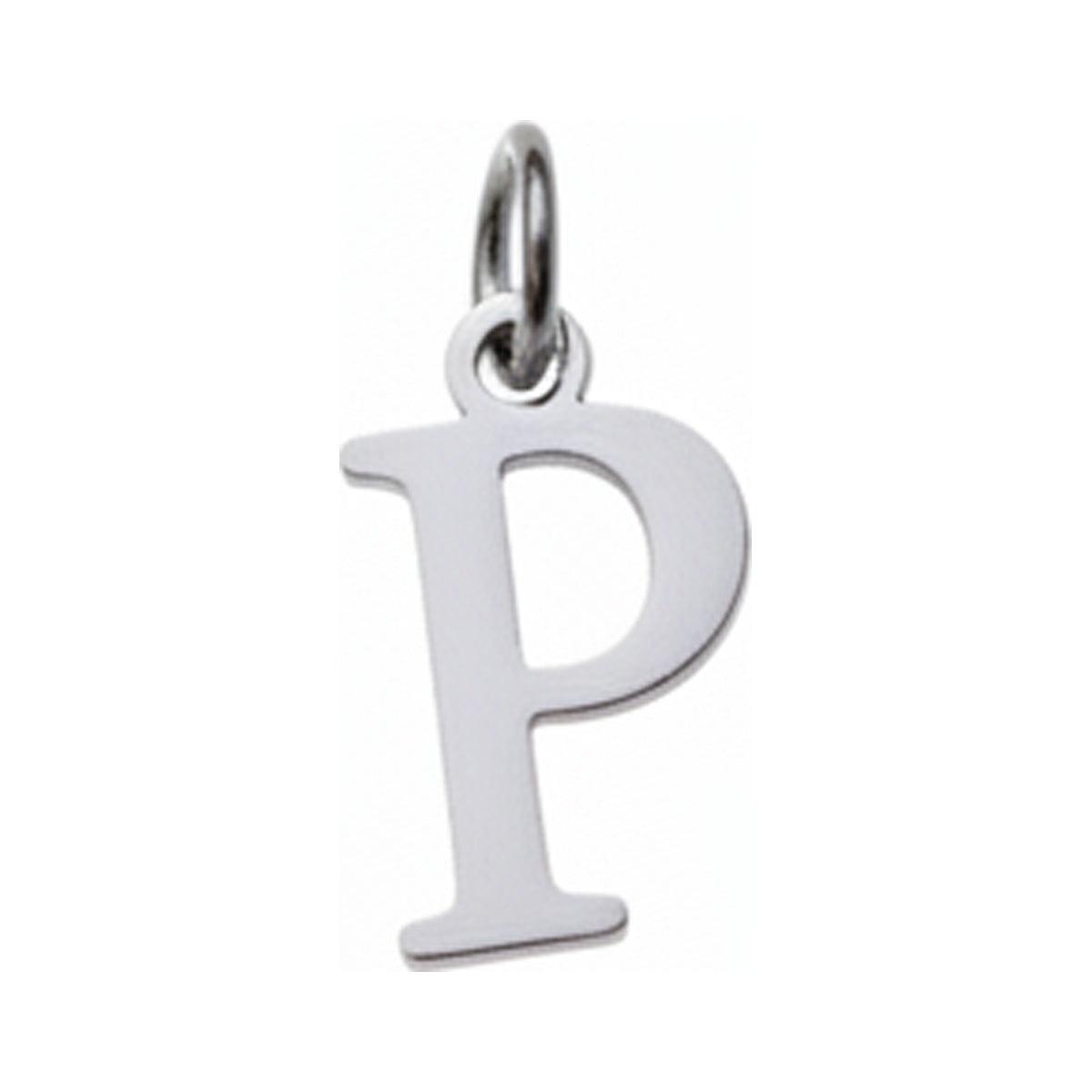 Classic Letter Charms — Silver / P
