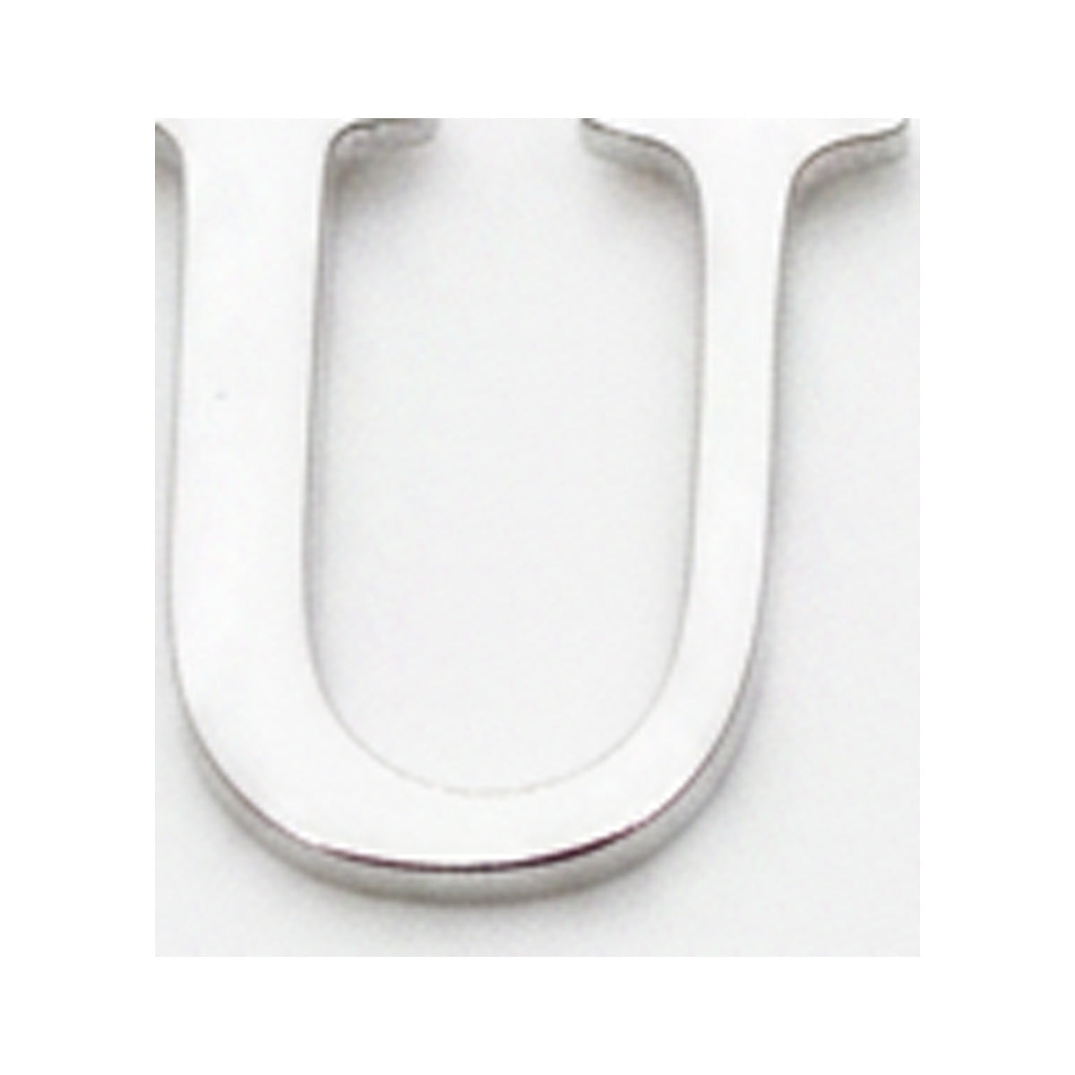 Classic Letter Charms — Silver / U