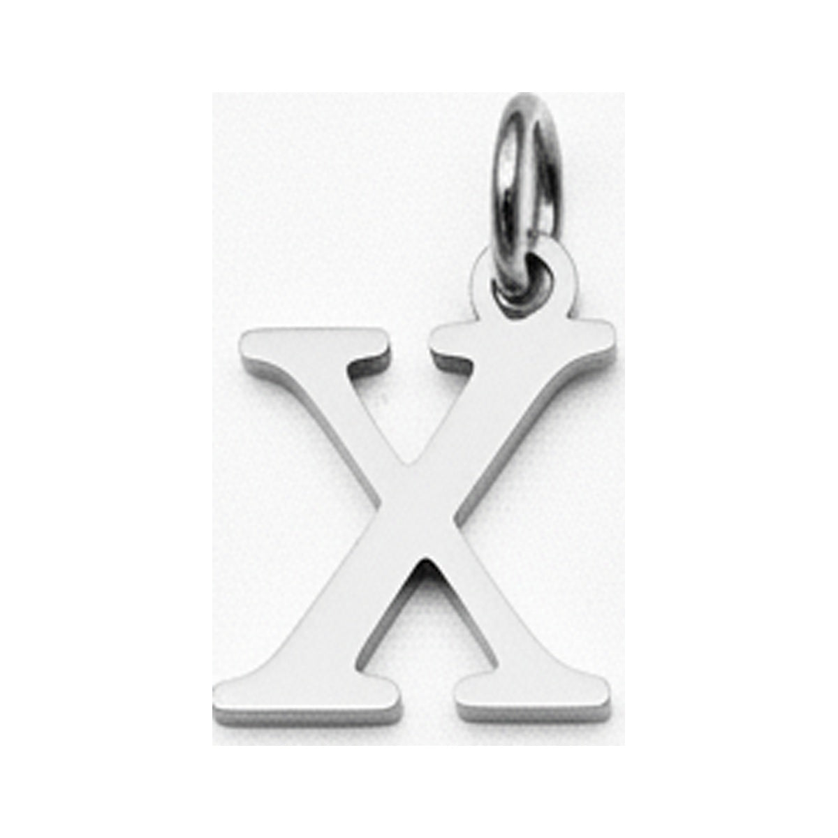 Classic Letter Charms — Silver / X