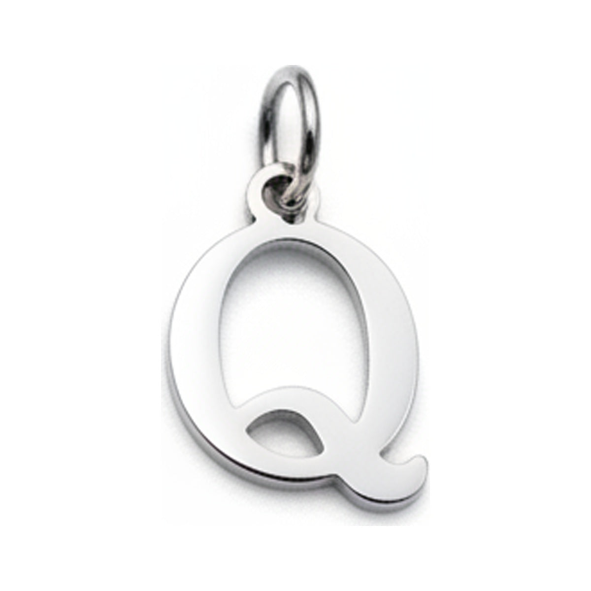 Classic Letter Charms — Silver / Q