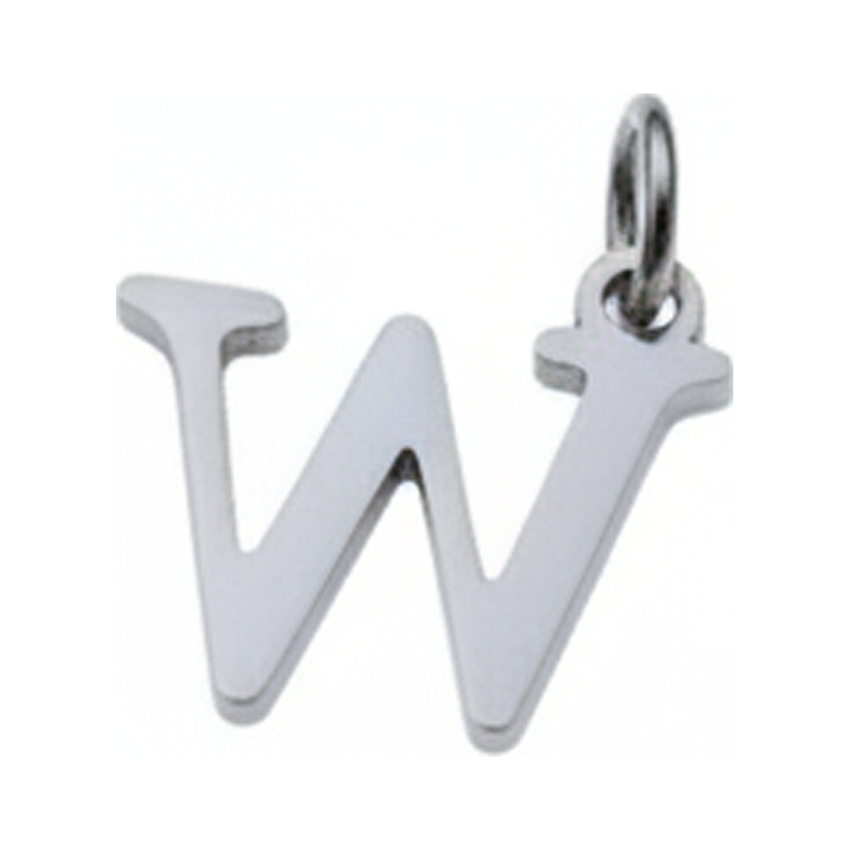 Classic Letter Charms — Silver / W