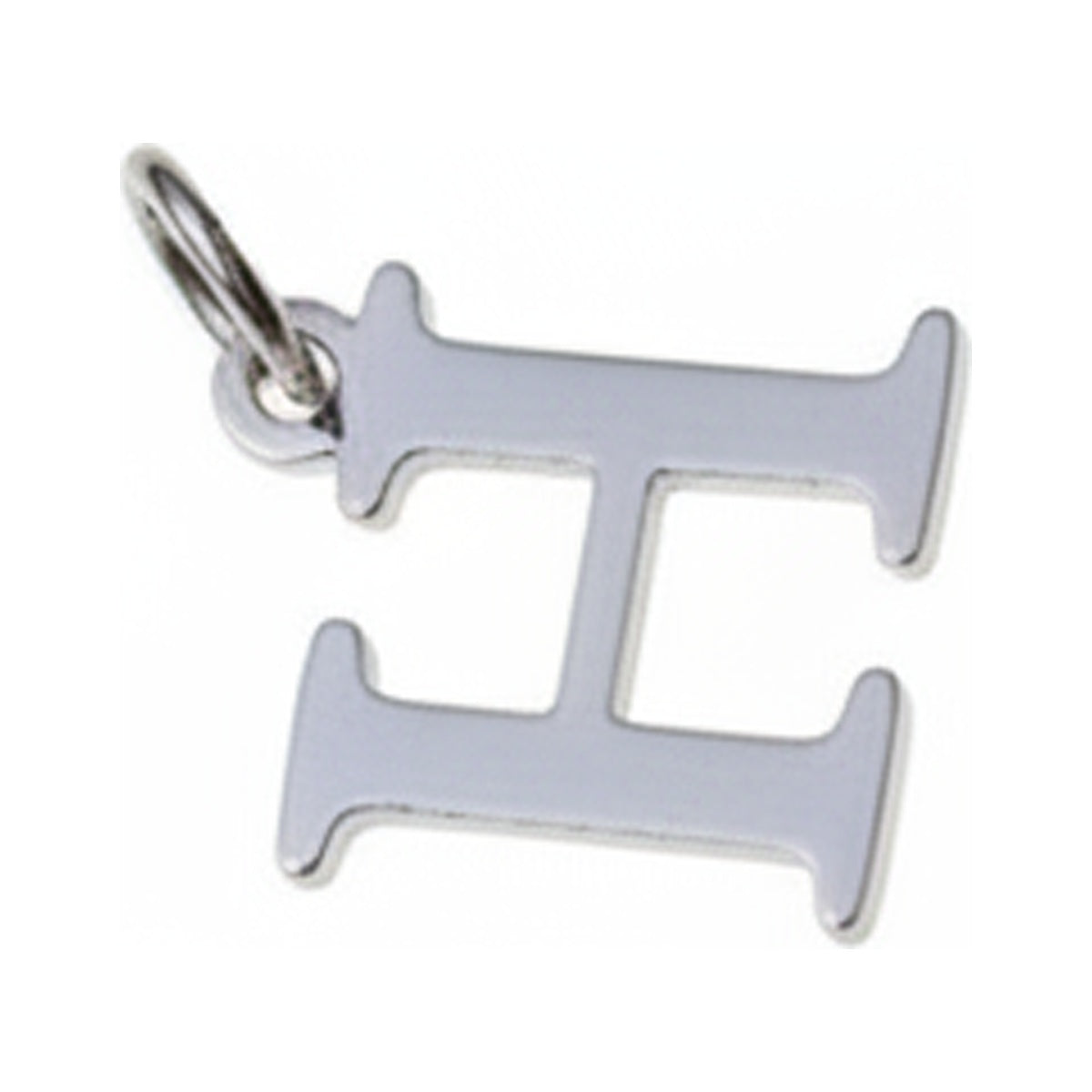 Classic Letter Charms — Silver / H