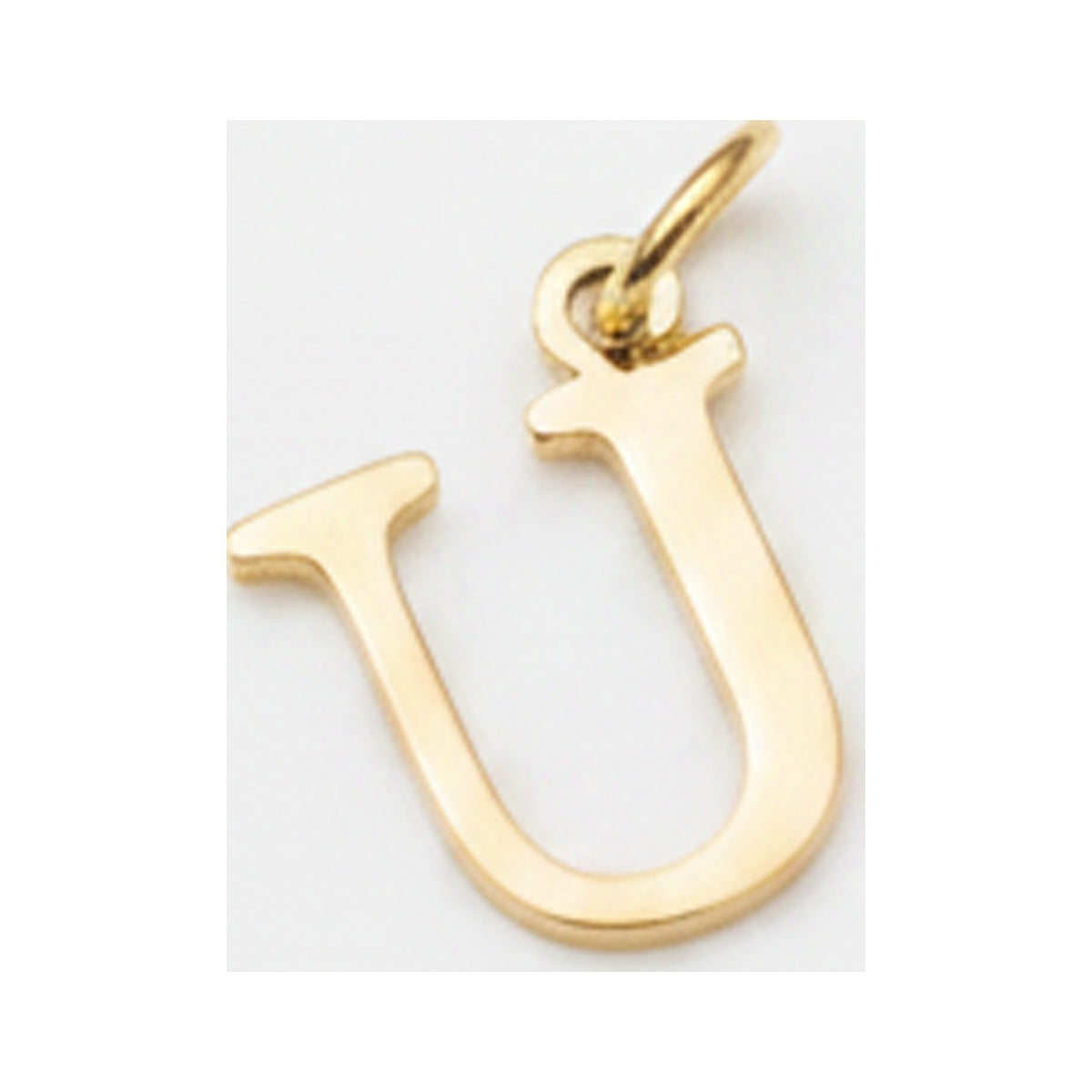 Classic Letter Charms — Gold / U