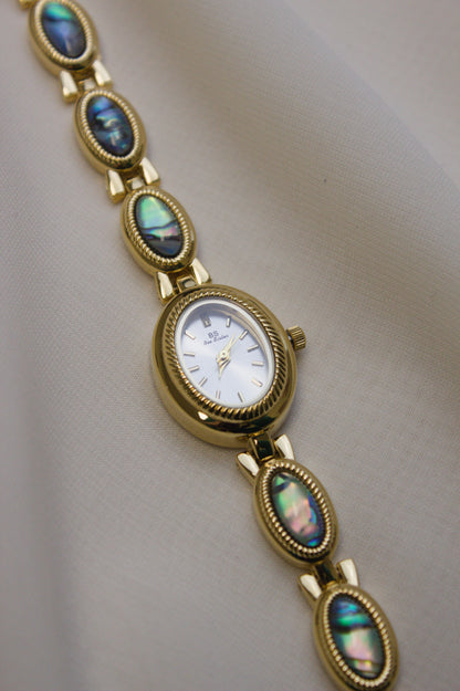 Gold Oval Abalone-Loop Watch (photo 2)