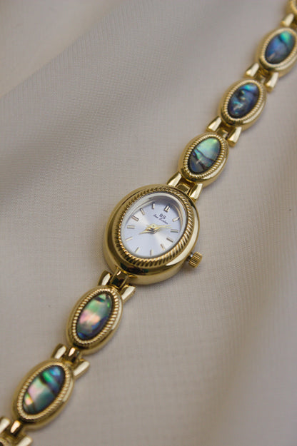 Gold Oval Abalone-Loop Watch (photo 5)