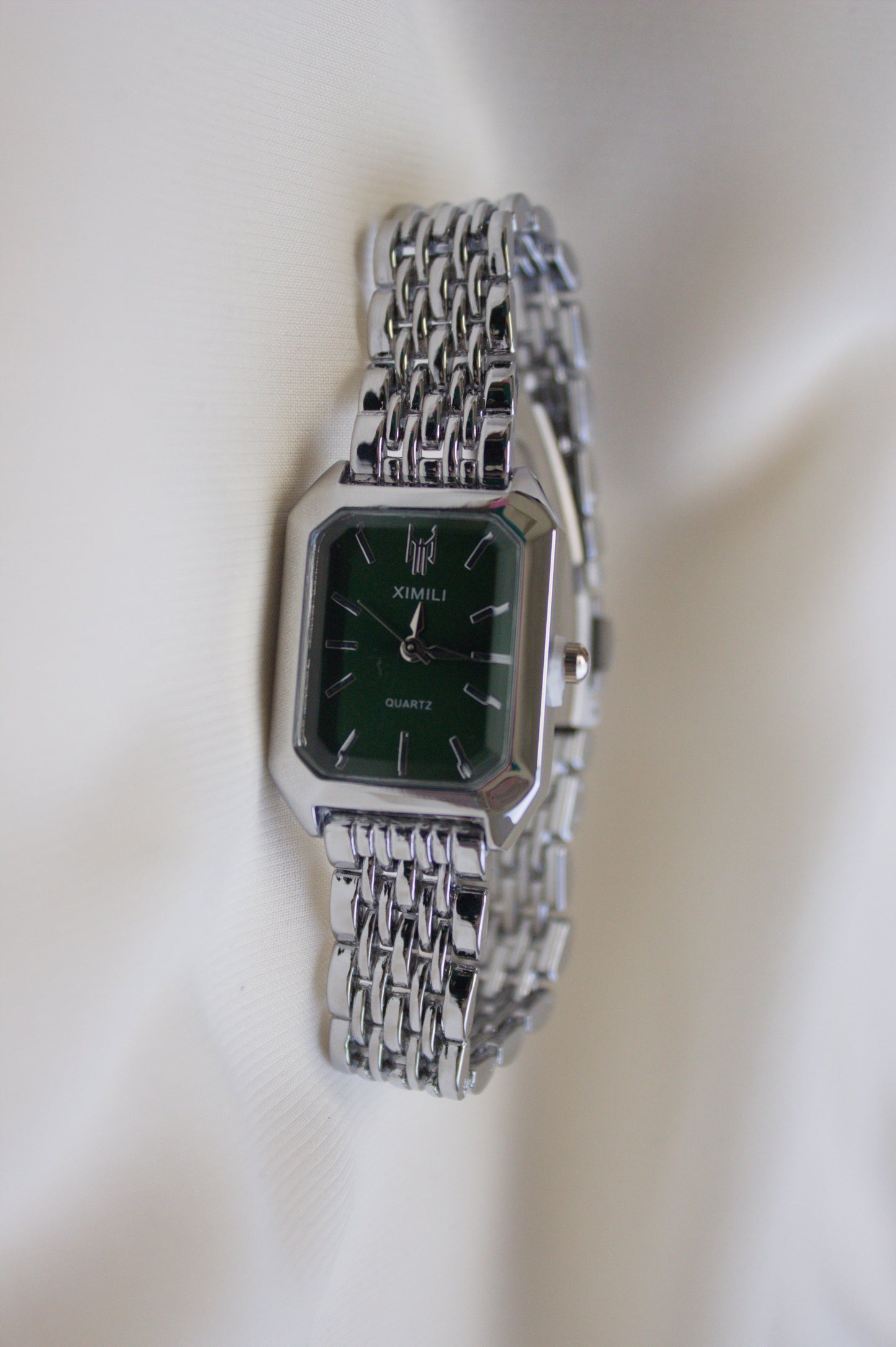Silver Round Rainbow Gem Watch (photo 11)