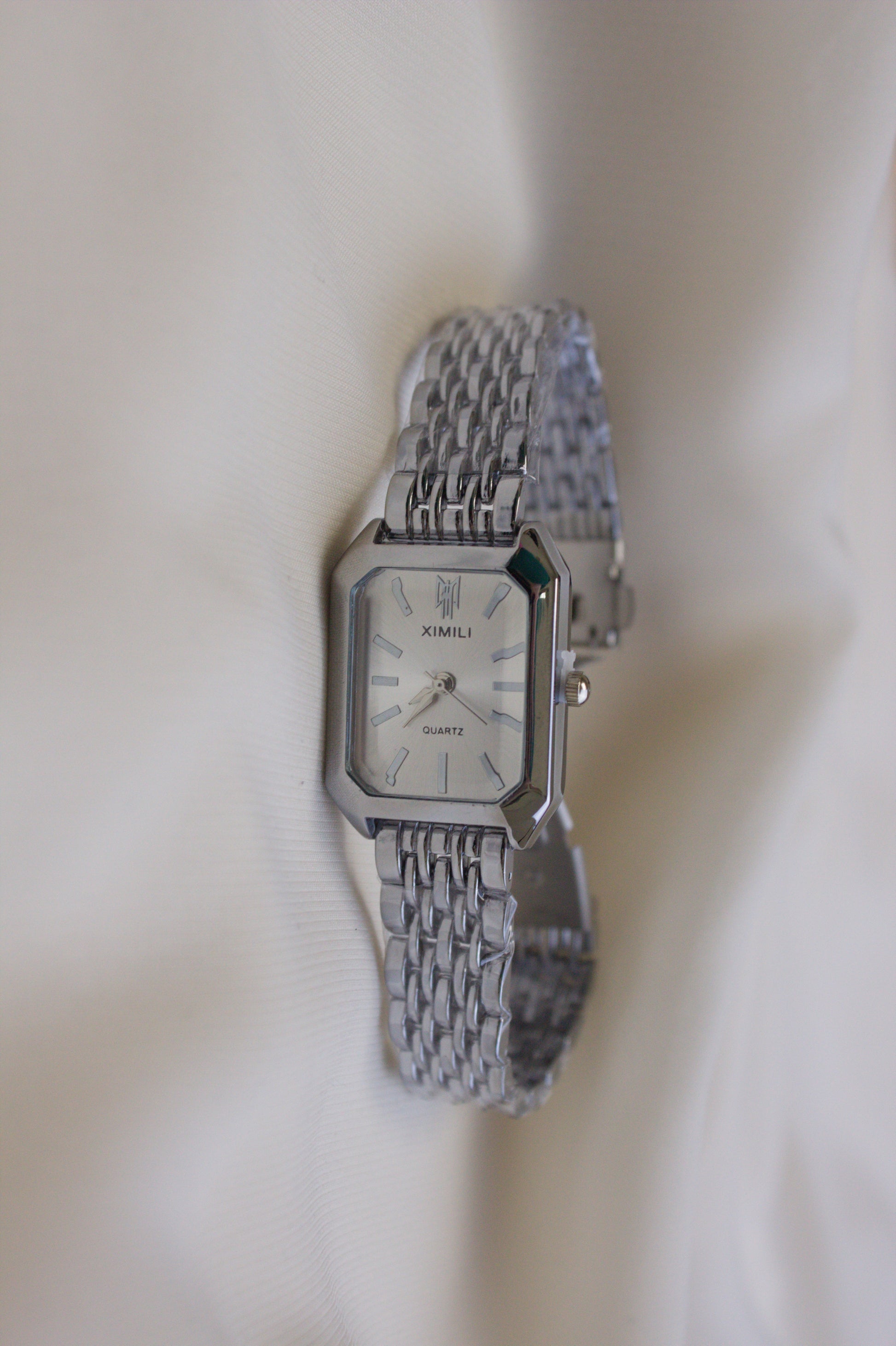 Silver Round Rainbow Gem Watch (photo 12)