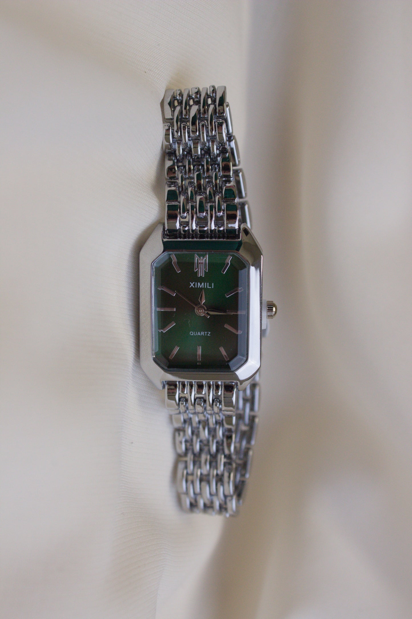 XIMILI Gold Rectangular Octagonal Watch (photo 3)